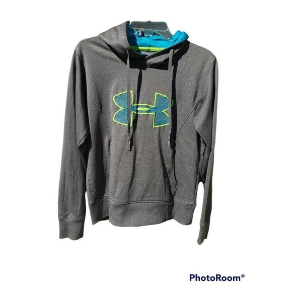UNDER ARMOUR Hoodie Sweatshirt Medium Gray Athleisure Casual - Picture 1 of 8